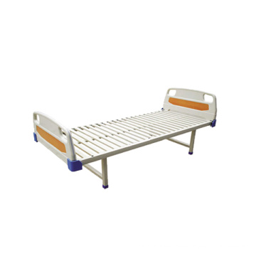 Hersteller China Simple Hospital Flat Bed / PE Bett Kopf und Streifen Typ Bett Oberfläche